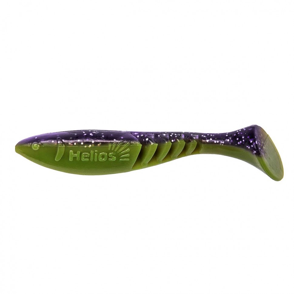 Виброхвост Helios Slash 2,64"/6,7 см, цвет Fio & Lime 10 шт HS-19-014 , 